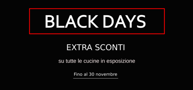Arrivano i Black days! Arrivano i Black days!